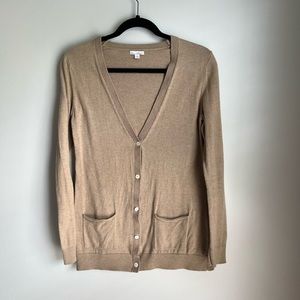 GAP Beige V-Neck‎ Cardigan Sweater